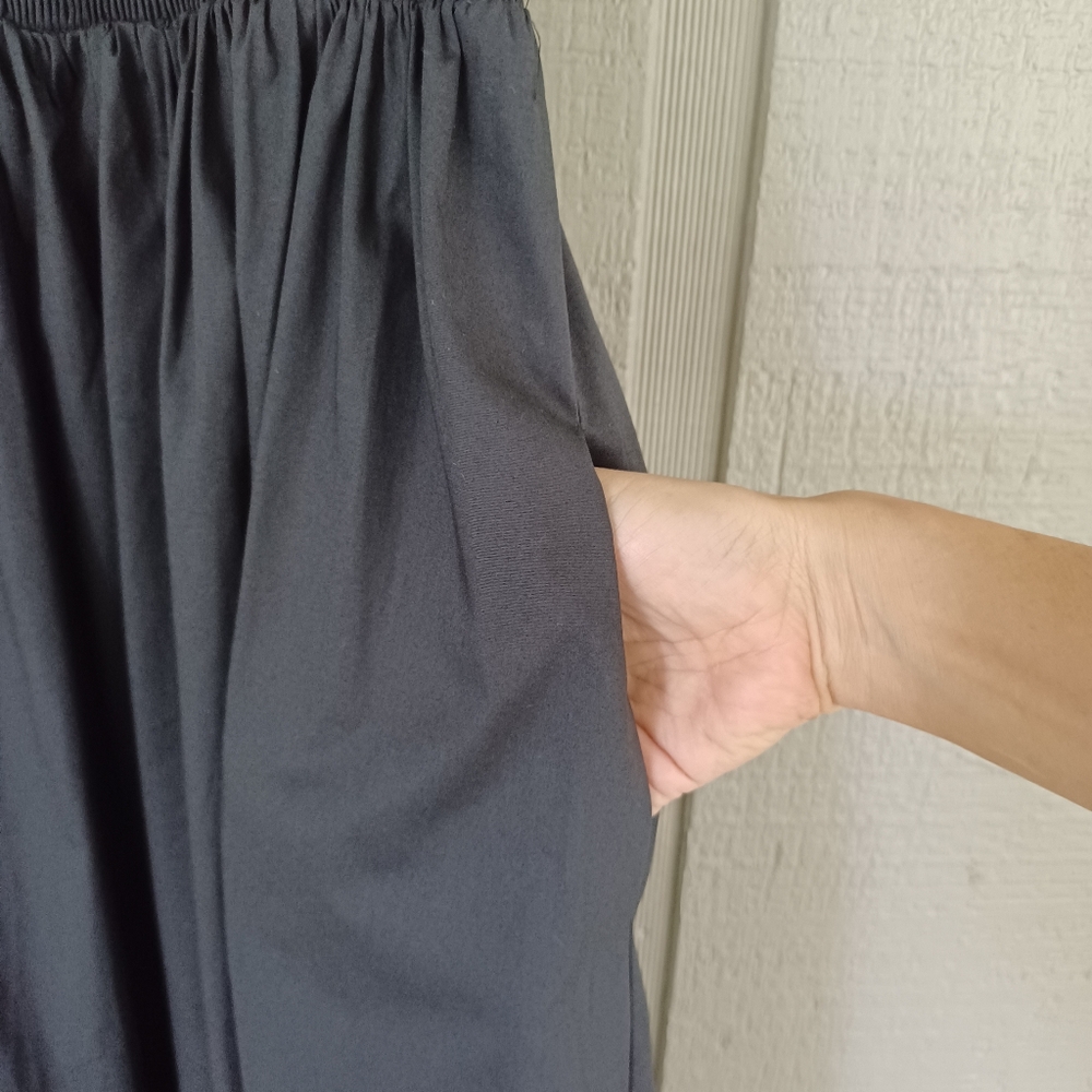 Staud Landry Maxi Dress Size XS Women Feminine Cotton Blend Pockets Smock Black - Picture 5 of 13